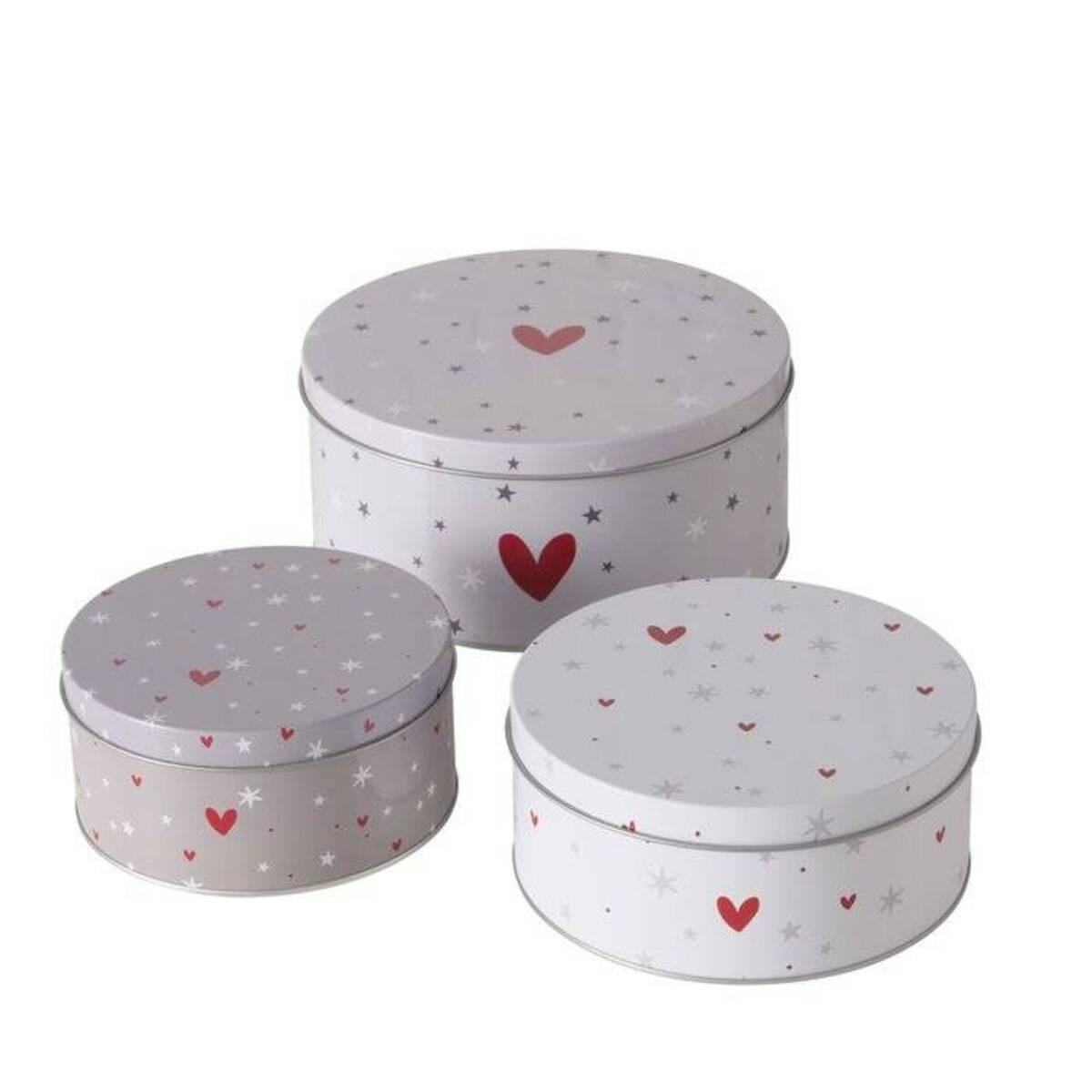DOSENSET Anella Ø 14-20 cm, 3er-Set - Grau, Metall (20/9/20cm) - Boltze Home