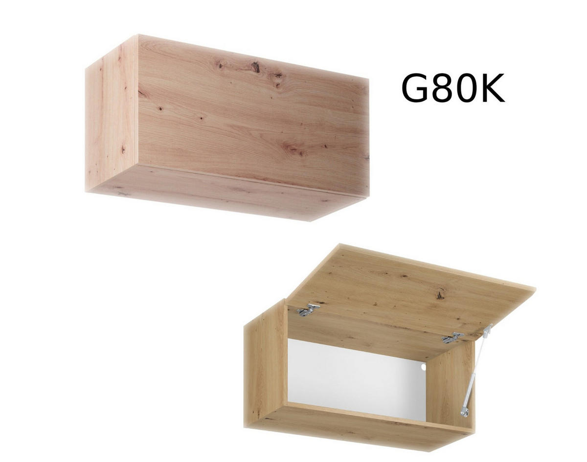 KÜCHENZEILE 400 cm - Langen K18-M400 - in Artisan Eiche/Beige - Beige, Holz (400/248/58cm)