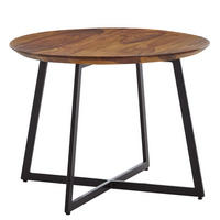 COUCHTISCH rund ARTO Sheesham - Braun, Holz (60/60/45cm) - tinkaro