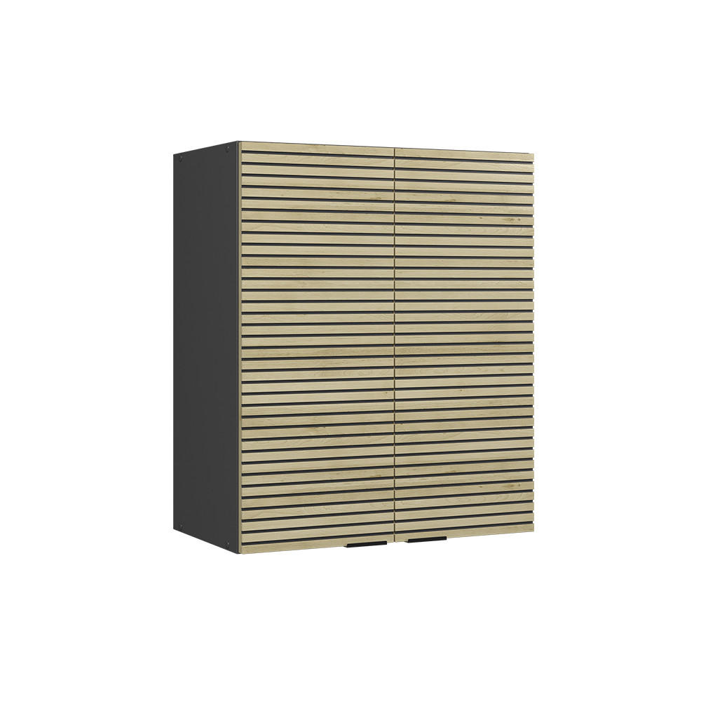 VĚŠÁK NA STĚNU Fame-Line Dubový panel - antracitová/barva dubu, kompozitní dřevo (60/72/34.1cm) - Vicco