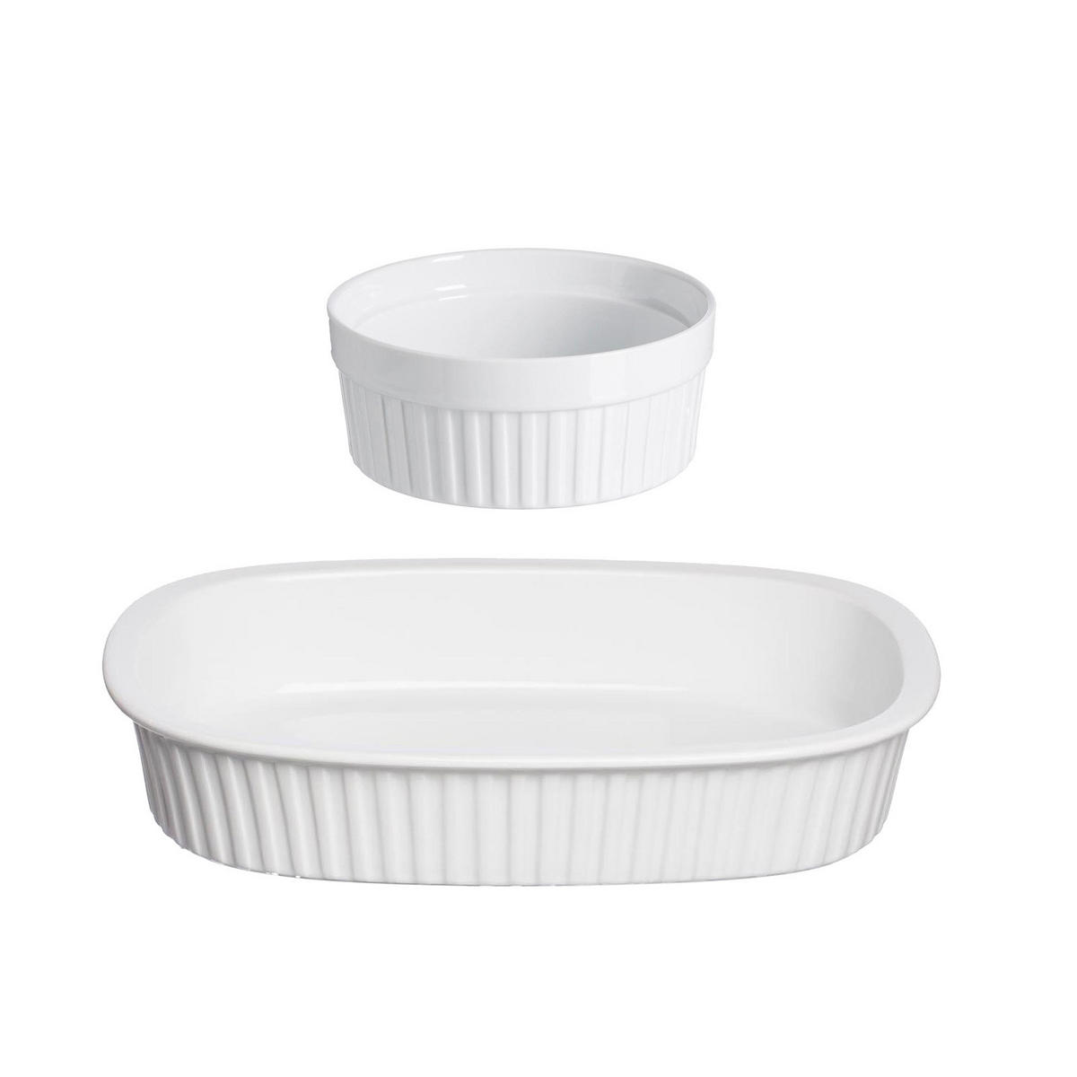 AUFLAUFFORMEN Bianco weiß 2er Set - Weiß, Keramik (1/1/1cm) - Ritzenhoff Breker