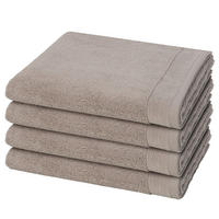 HANDTUCH Premium 4er-Set - Taupe, Textil (50/100cm) - MÖVE