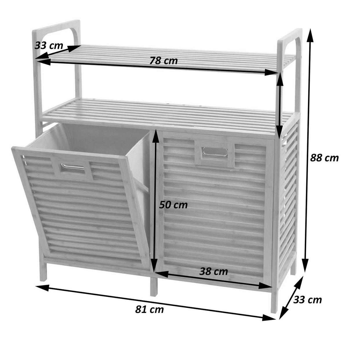 SKŘÍŇ DO KOUPELNY Hnědá - hnědá, textil (81/88/33cm) - MCW