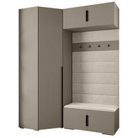 GARDEROBEN-SET 236,7/181,7/47 - Kaschmir/Beige, Holz/Metall (181.7/236.7/47cm) - Abiks Möbel