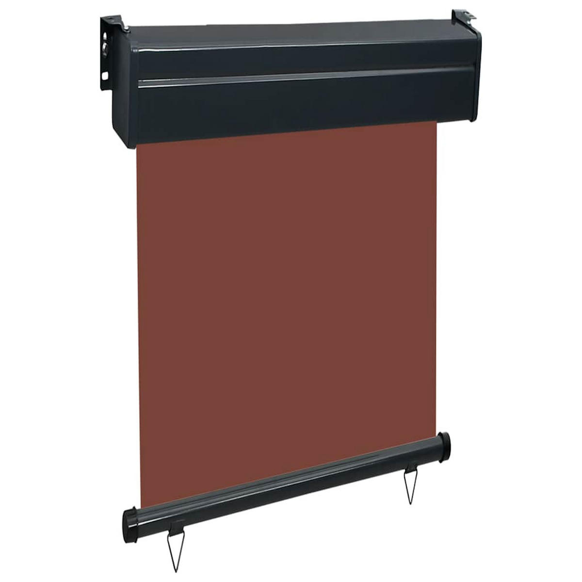 BALKON-SEITENMARKISE 65x250 cm Braun - Braun, Metall (250/50/60cm) - furnicato