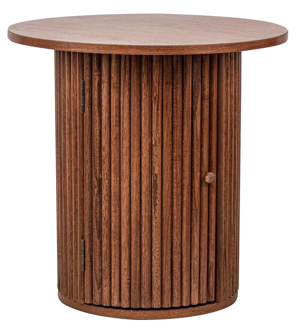 BEISTELLTISCH Rund Braun 50 x 50 x 49 cm - Braun, Holz (50/50/49cm) - Nordlys