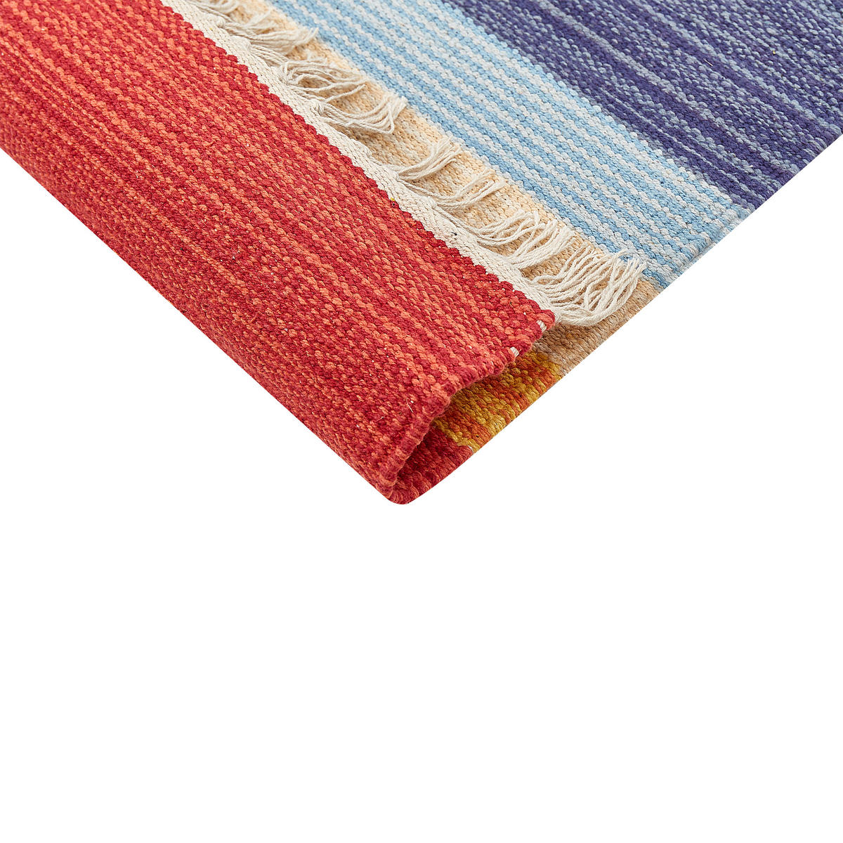 KELIM-TEPPICH Kamaris 300/80 cm - Multicolor, Textil (80/300cm) - Beliani