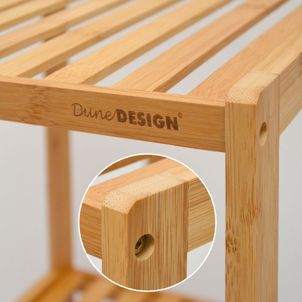 Thumbnail - Dunedesign Badregal, Braun, Holz, 39.5x124.5x38 cm, Wohnzimmer, ,