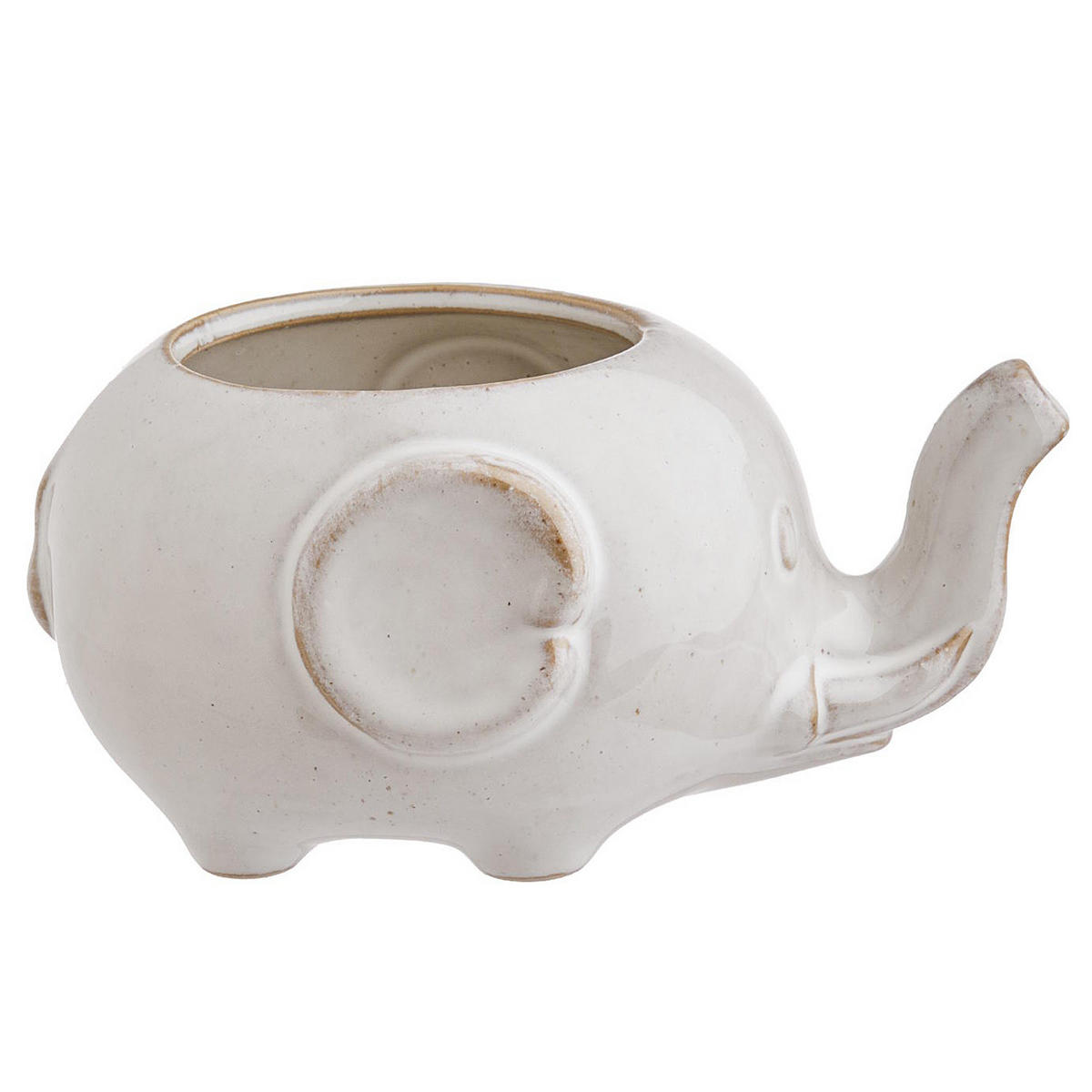 BLUMENÜBERTOPF (2er Set) Jungle - Beige, Keramik (8cm) - Butlers