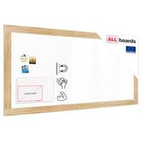 MAGNETISCHES Whiteboard, trocken abwischbar PREMIUM 200x100cm, massiver Rahmen im Eichendesign - Weiß, Metall (200/100/2cm) - ALLboards