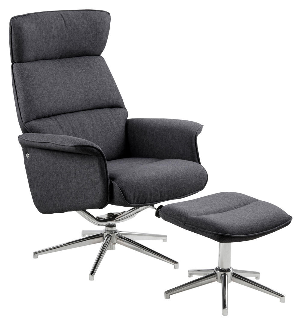 SESSEL dunkelgrau - Grau, Holzwerkstoff (74/110/111cm) - ebuy24