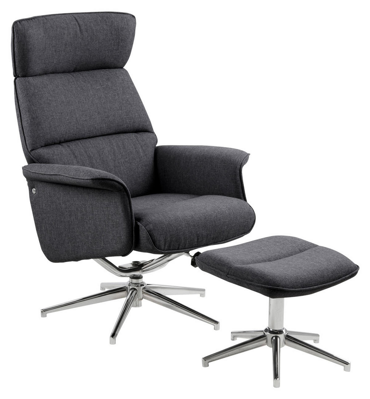SESSEL dunkelgrau - Grau, Holzwerkstoff (74/110/111cm) - ebuy24