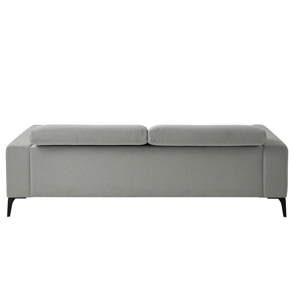 3-SITZER SOFA - Schwarz/Hellblau, Textil/Metall (233/73/107cm) - home24