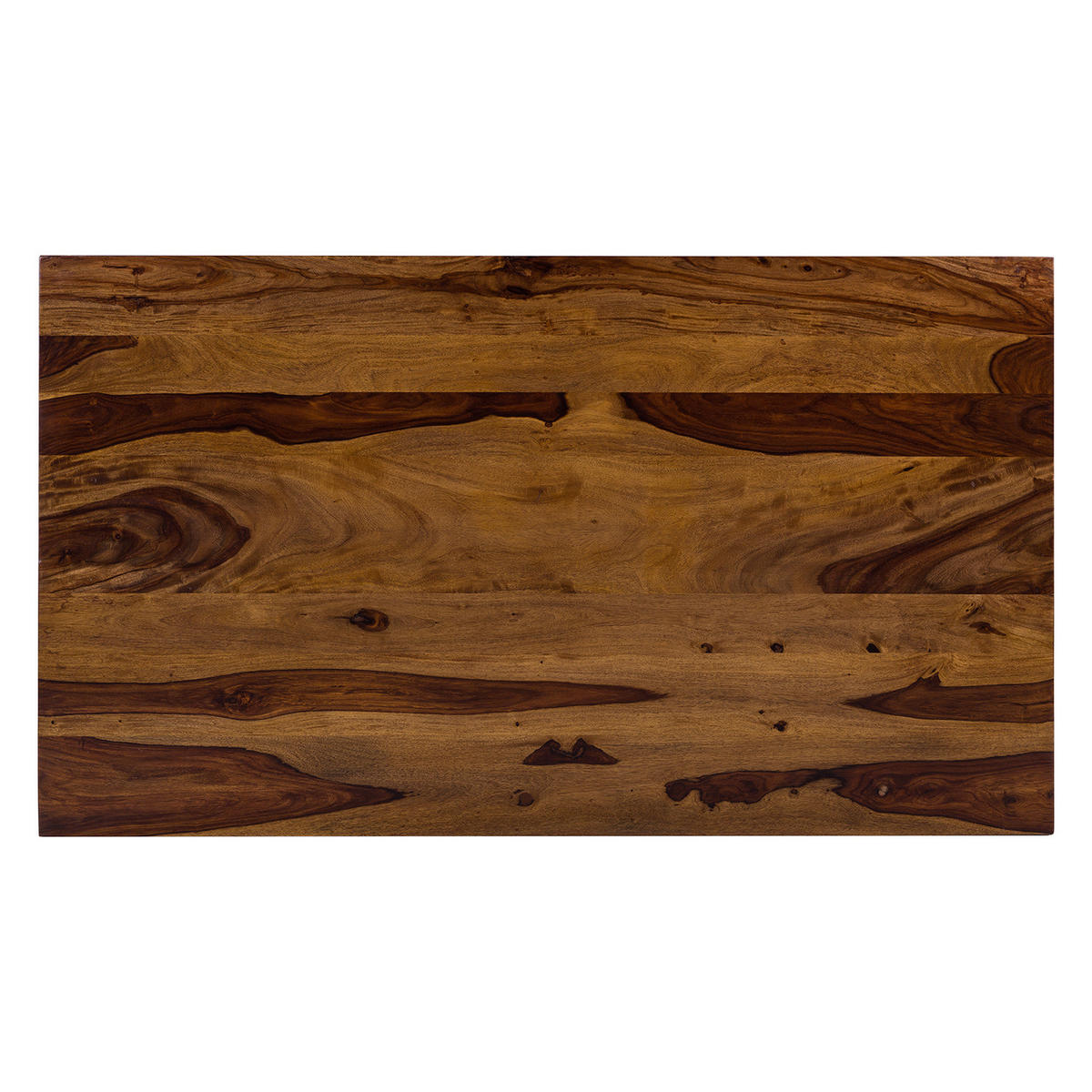 ESSTISCH - Sheesham massiv - Sheeshamfarben, Holz (90/160/76cm) - home24