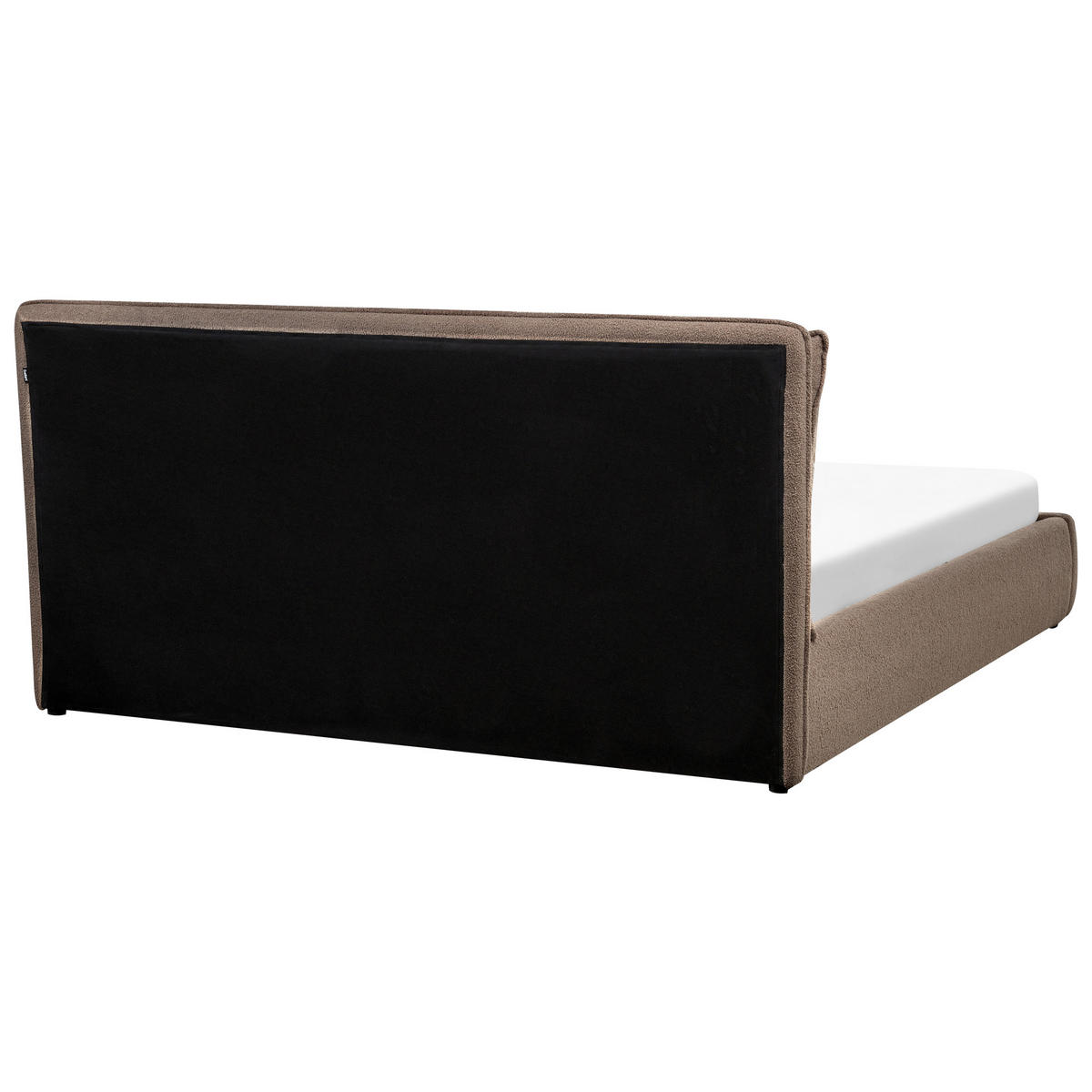 BETT mit Stauraum 180x200 cm Beige Bajonna - Taupe, Textil (180/200cm) - Beliani