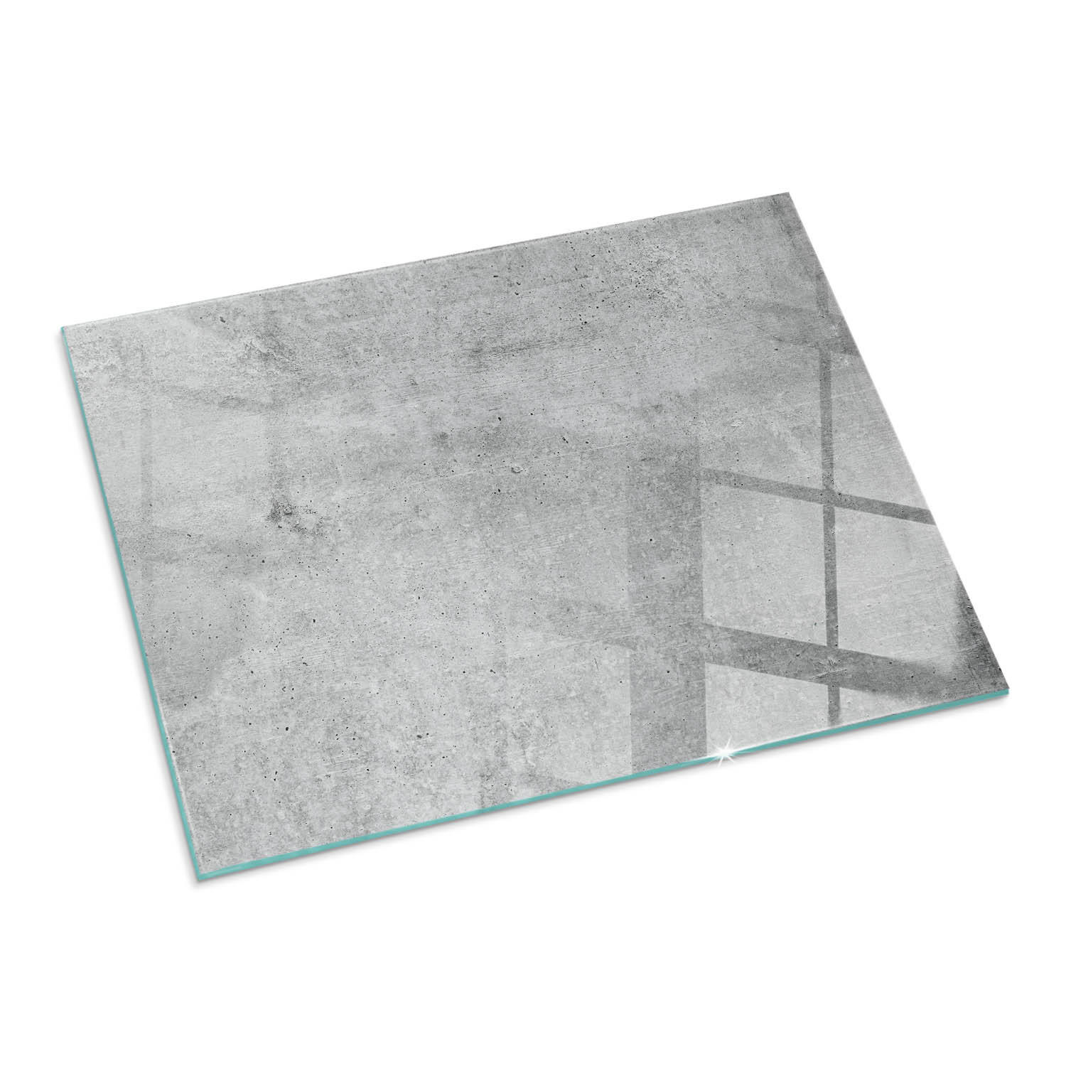 ArtPrintCave Glasplatte Grau 80x60x0.4 cm