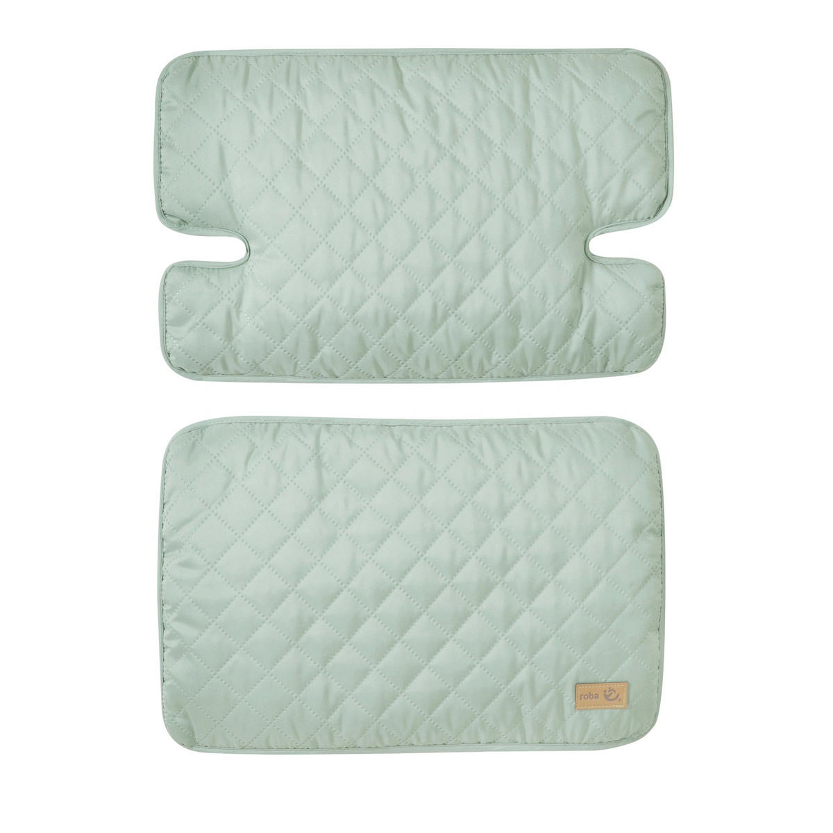 HOCHSTUHL-SITZVERKLEINERER 2-teilig roba Style Frosty green - Grün, Textil (42/1.5/28cm) - Roba