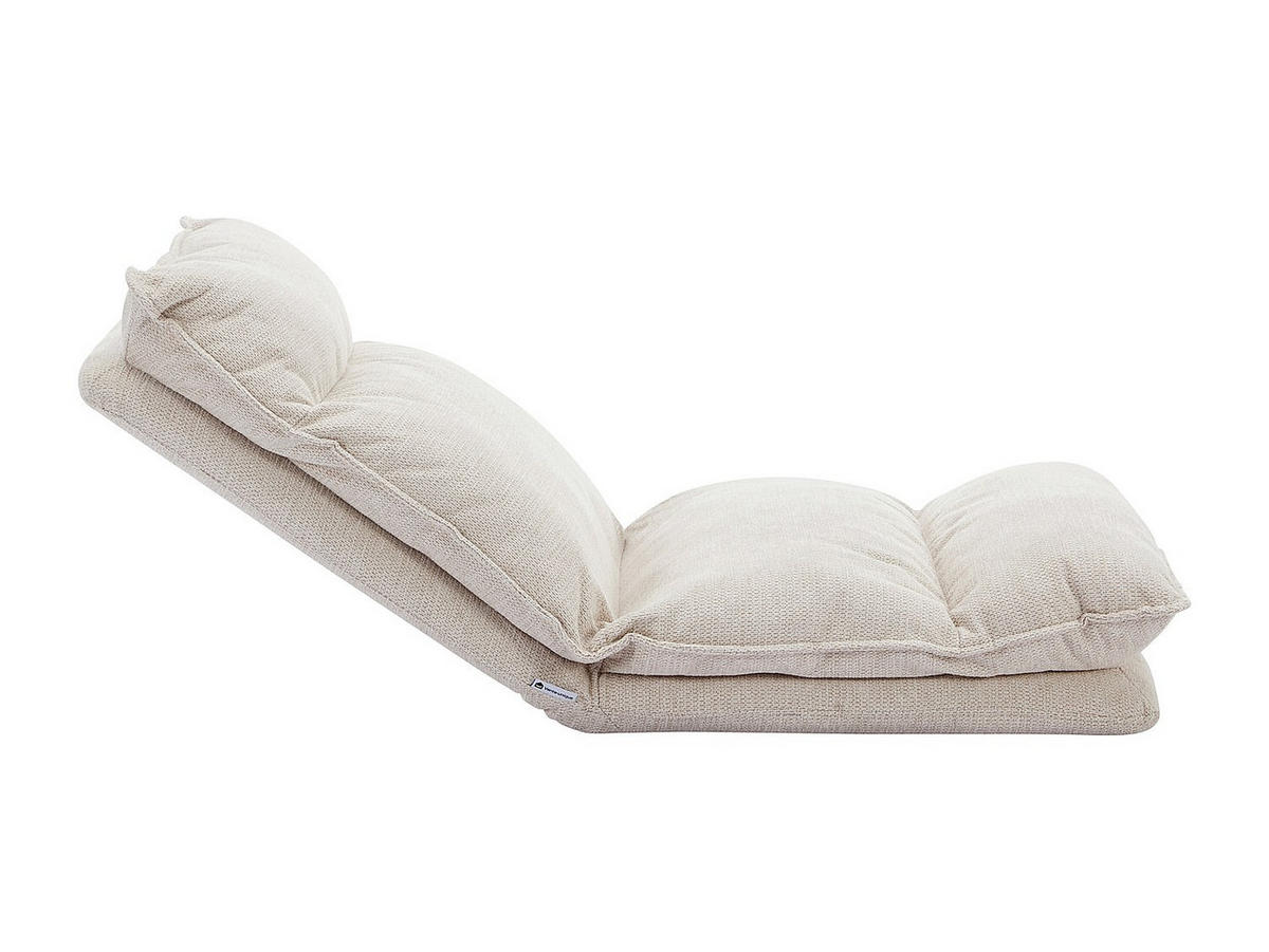 SESSEL mit einstellbarer Schlaffunktion - melierter Stoff - Beige - MURTERA - Beige, Textil (57/71/132cm) - Vente-Unique