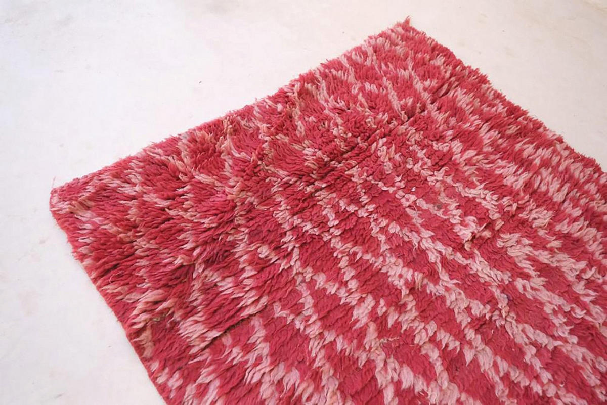 BERBERTEPPICH aus reiner Wolle 82x 287 cm - Pink, Naturmaterialien (82/287cm) - AFK Living