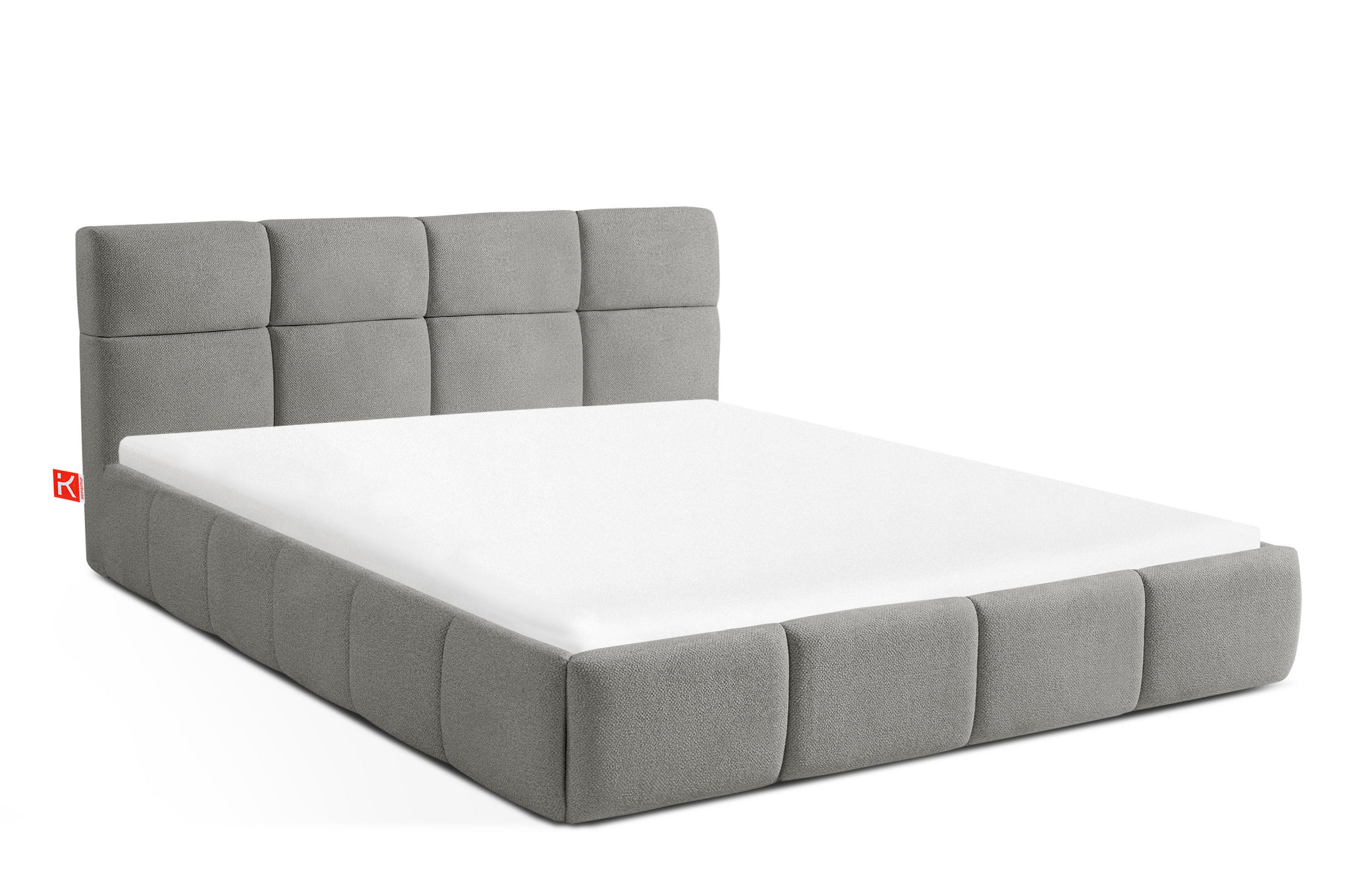POLSTERBETT ALTOS, grau - Grau, Holz/Holzwerkstoff (140/200cm) - KONSIMO®