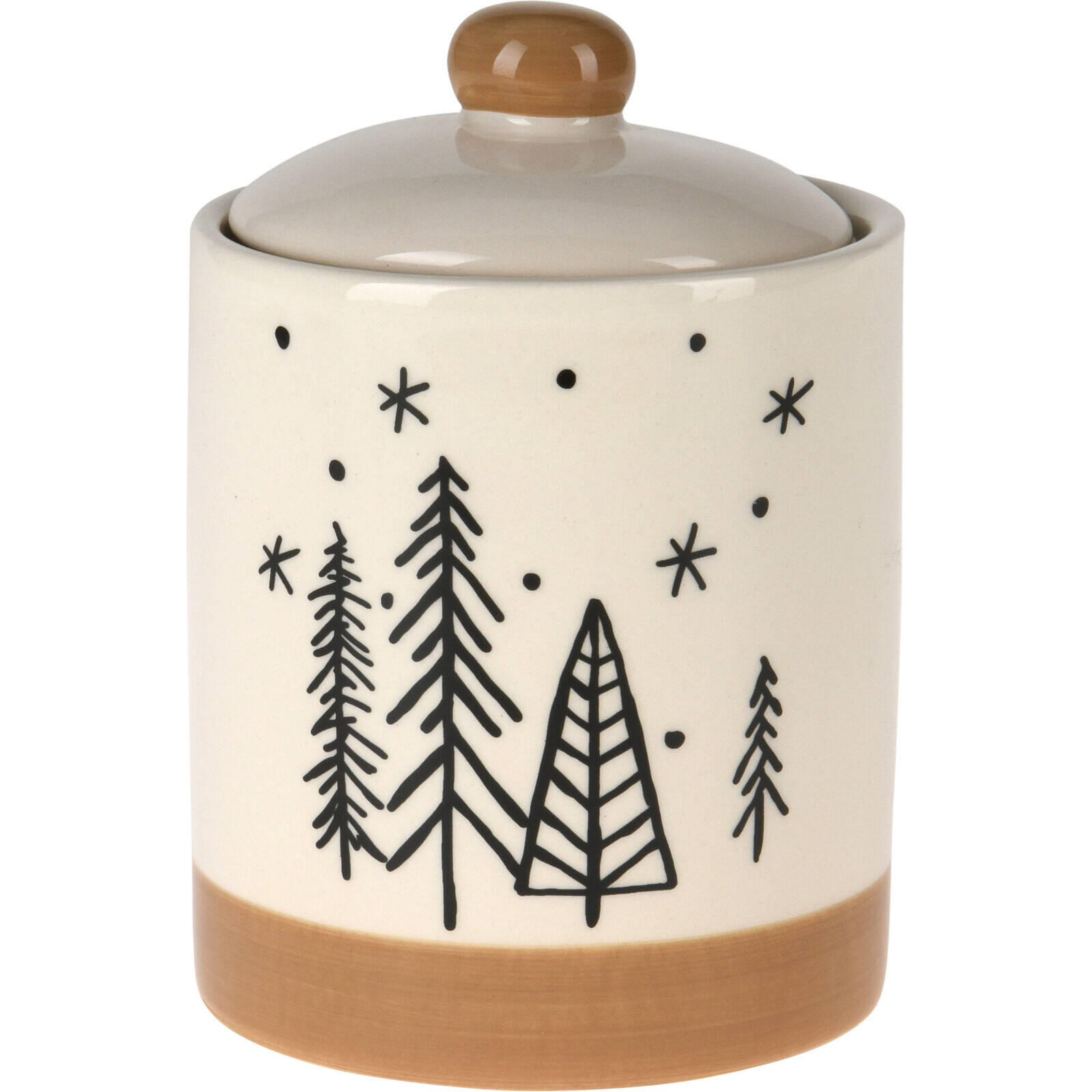 KERAMIKDOSE Tannenbaum 10/14 cm - Weiß, Keramik (10/14/10cm) - Home Styling Collection
