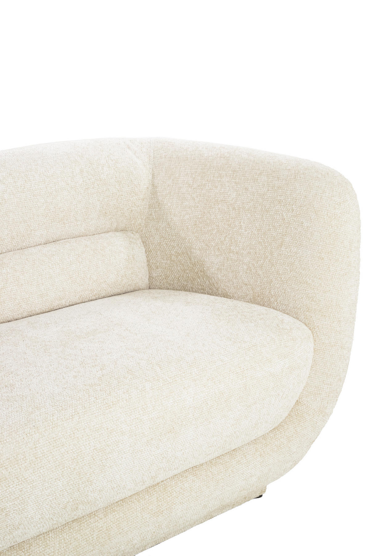 BANK Kialy Weiß 237/96/75 cm - Weiß, Holz (96/75/237cm) - Light & Living