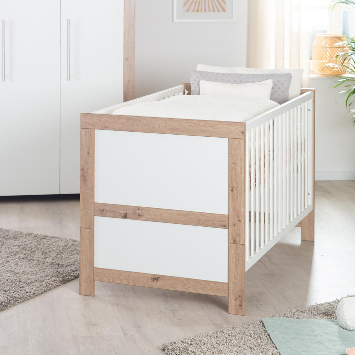 GITTERBETT Malo 70x140 cm - Weiß, Holzwerkstoff (70/140cm) - Roba