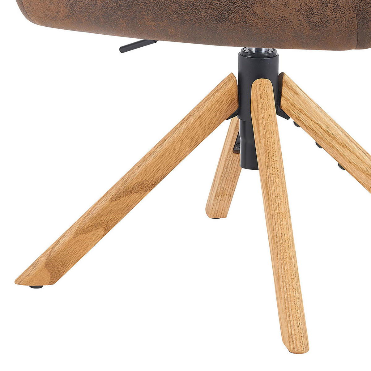 BÜROSTUHL Mika-Olea - Honigeiche/Braun, Eichenholz/Holz (60/83/61cm) - DUBI Möbel