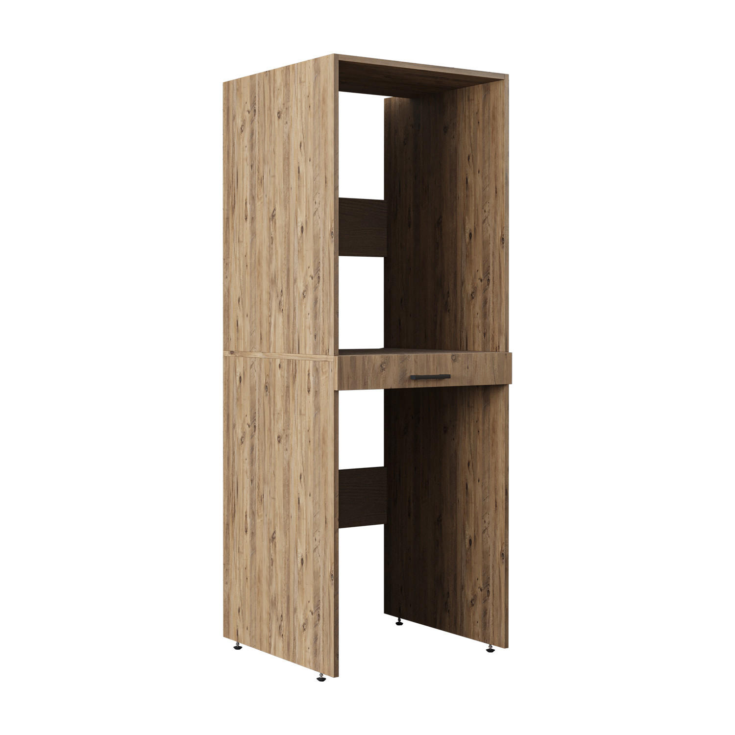 WASCHMASCHINENSCHRANK DUO-I 67cm Breit, 184cm Hoch - Eichefarben, Holzwerkstoff (67/184/67cm)