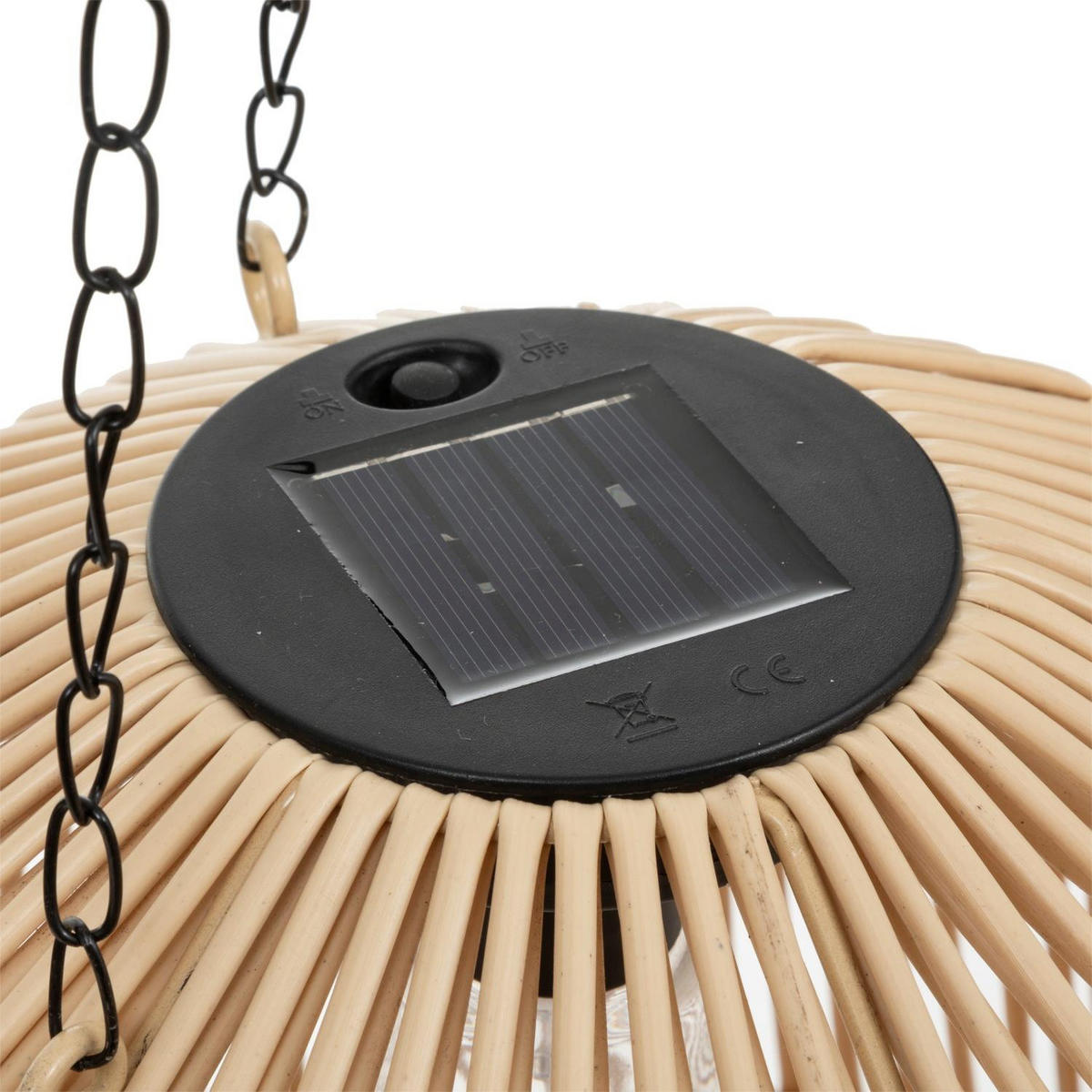 SOLAR-LATERNE Jily Ø 28 cm - Beige, Kunststoff (28/26/28cm) - Atmosphera Createur d´interieur