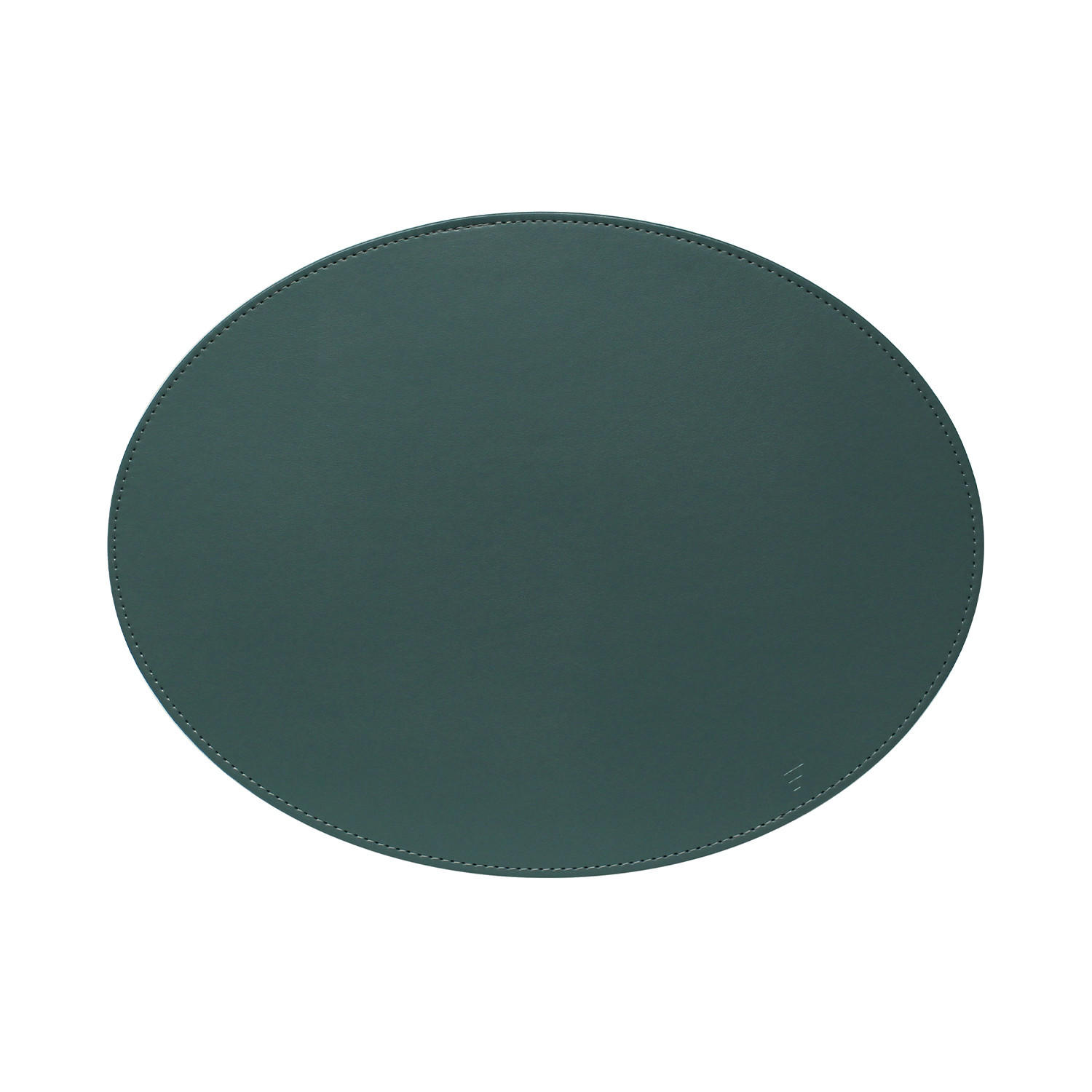 PLATZSET, Oval, Petrol/Anthrazit 45 x 34 cm - Petrol, Textil (45/35/0.5cm) - Freeform