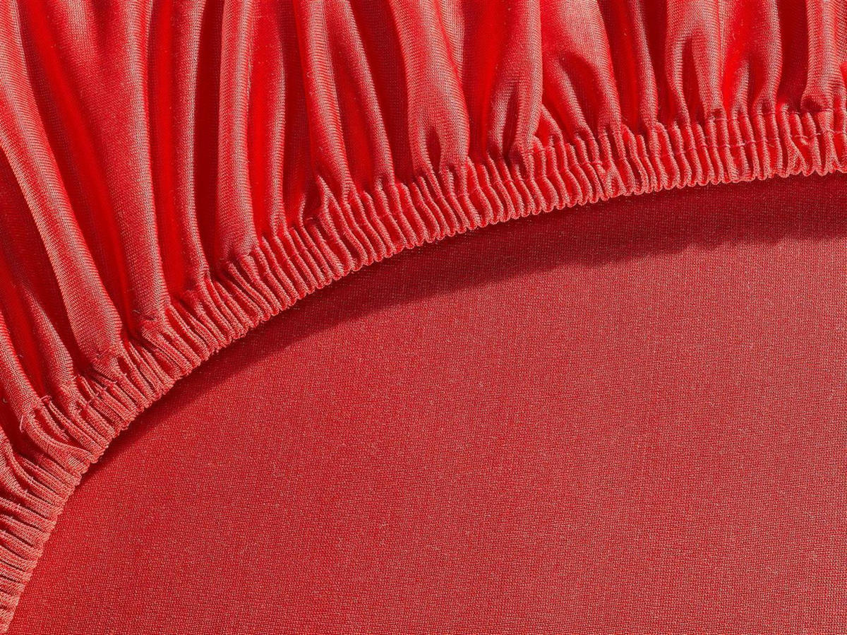 MIKROFASER-SPANNBETTLAKEN 140x200 Rot - Rot, Textil (140/200cm) - Carpe Sonno