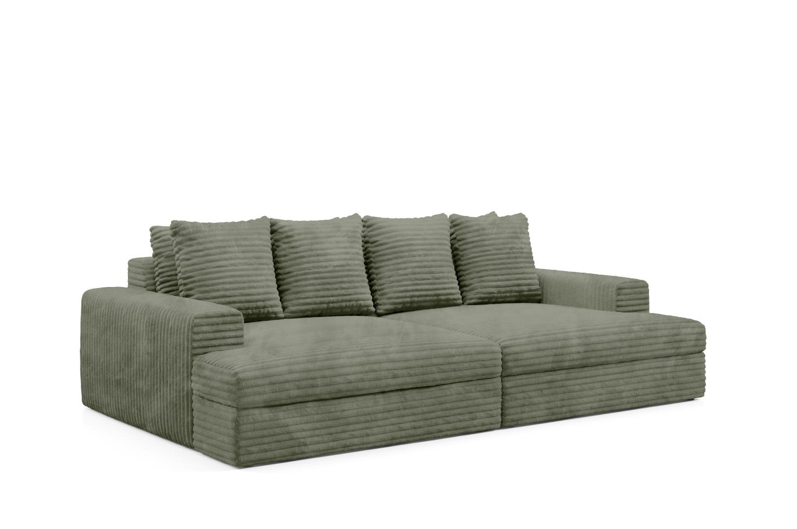 Thumbnail - Furnisell Schlafsofa, Olivgrün, Textil, 272x42x167 cm, Wohnzimmer, Sofas & Couches, Schlafsofas