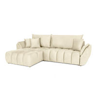 ECKSOFA Collin Mit Schlaffunktion - Beige, Holzwerkstoff/Textil (280/185cm) - Fun Möbel