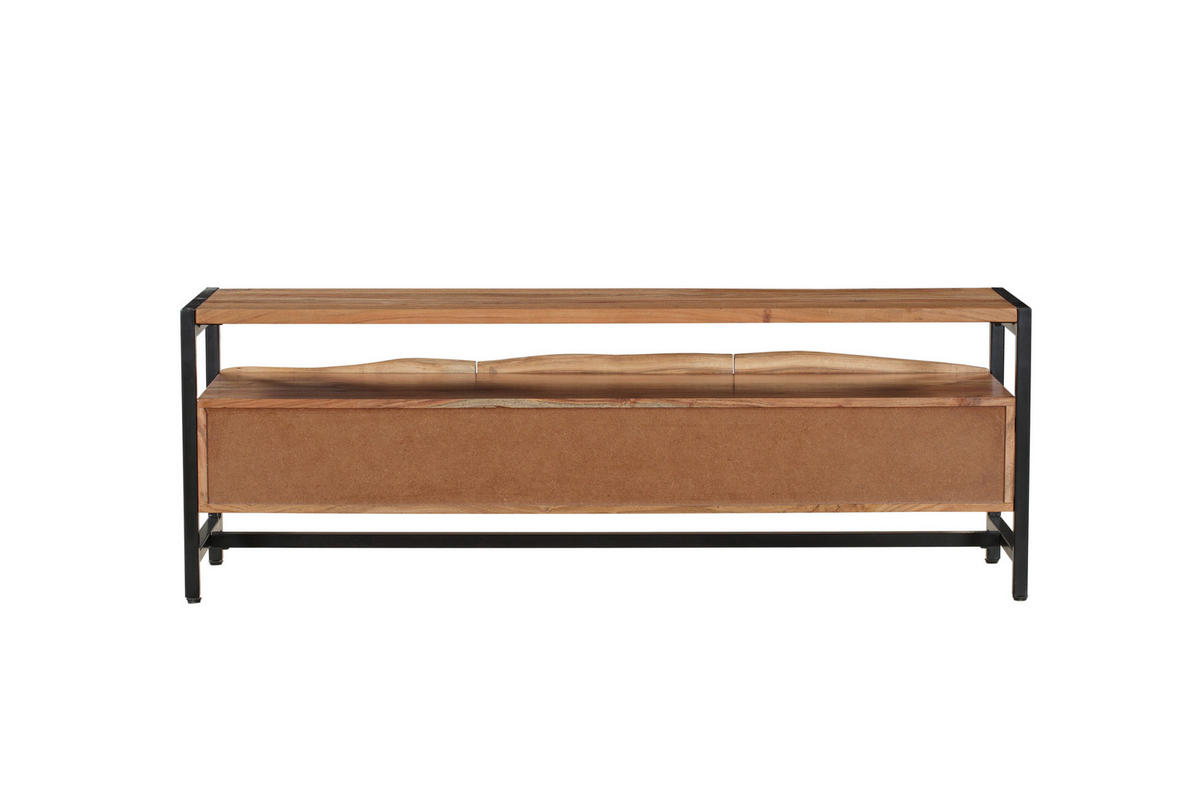 TV-SCHRANK Bjorn Akazie Natur 51x43x145cm - Hellbraun, Holz (43/51/145cm) - DELUKE