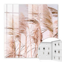 SCHLÜSSELBOX Weiß 30x30 cm – Türöffnung nach rechts - Sinnliche Natur - Beige, Metall (30/30/5cm) - TULUP