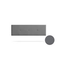 Kopfteil gepolstert NAPOLI Kunstleder 100x50x5 cm - Dunkelgrau - Moonia - Dunkelgrau, Holz (100/5/50cm)