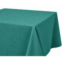TISCHDECKE Leinenoptik 90/90 cm eckig petrol - Petrol, Kunststoff (90/90cm) - TiborTex