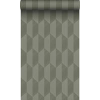 TAPETE 3D Muster 50 x 900 cm - Grün, Papier (50/900cm) - Origin Wallcoverings