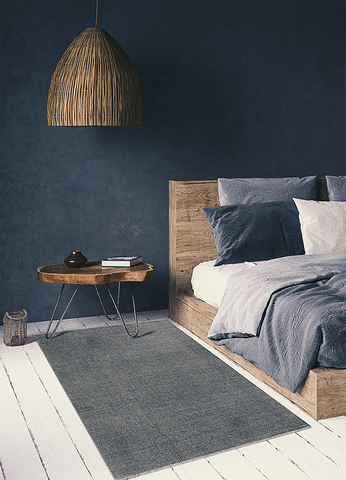 VINYL-TEPPICH 210x140 cm Grau - Grau, Kunststoff (140/1.6cm) - ArtPrintCave