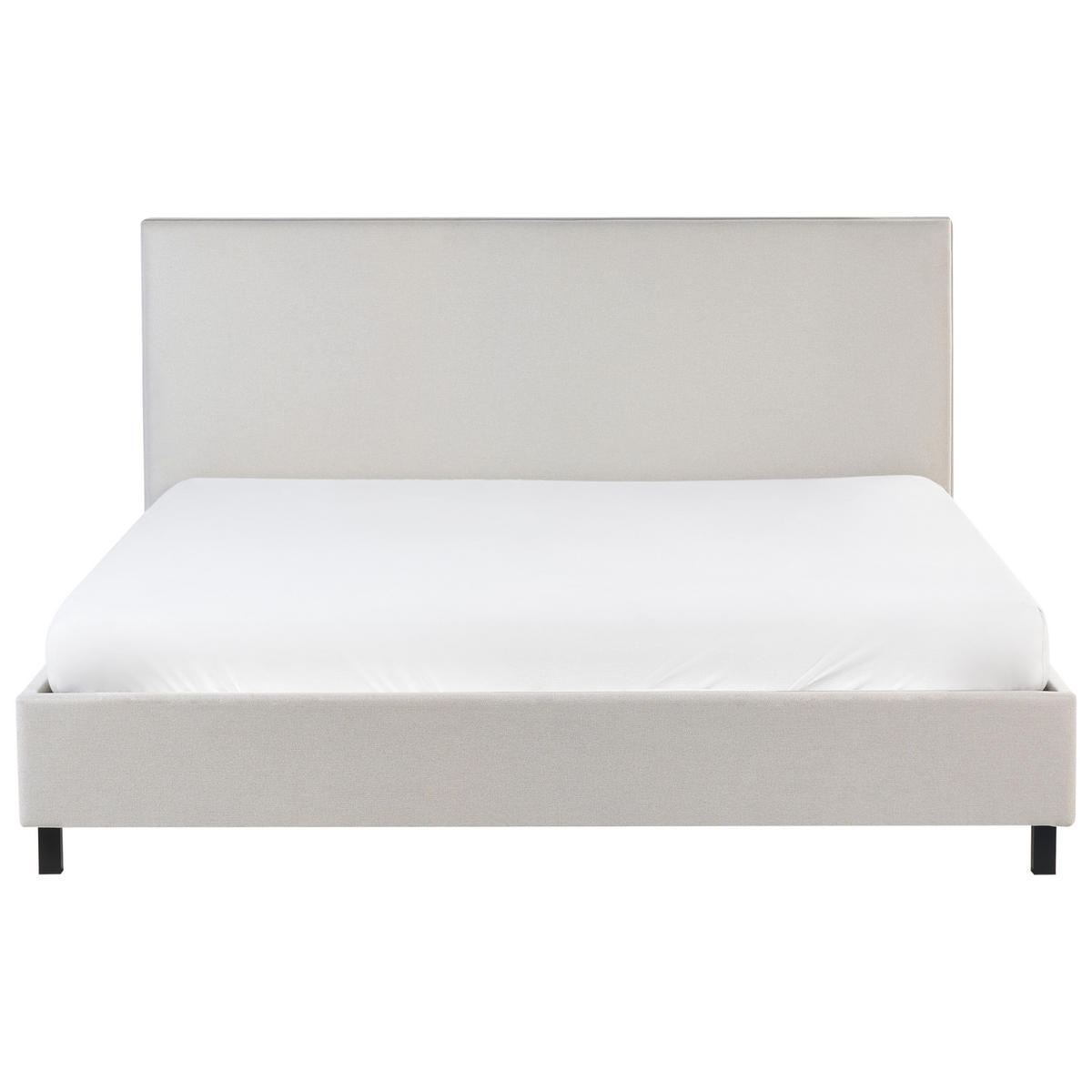 POLSTERBETT mit Lattenrost 180/200 cm Beige Sennez - Beige, Textil (180/200cm) - Beliani