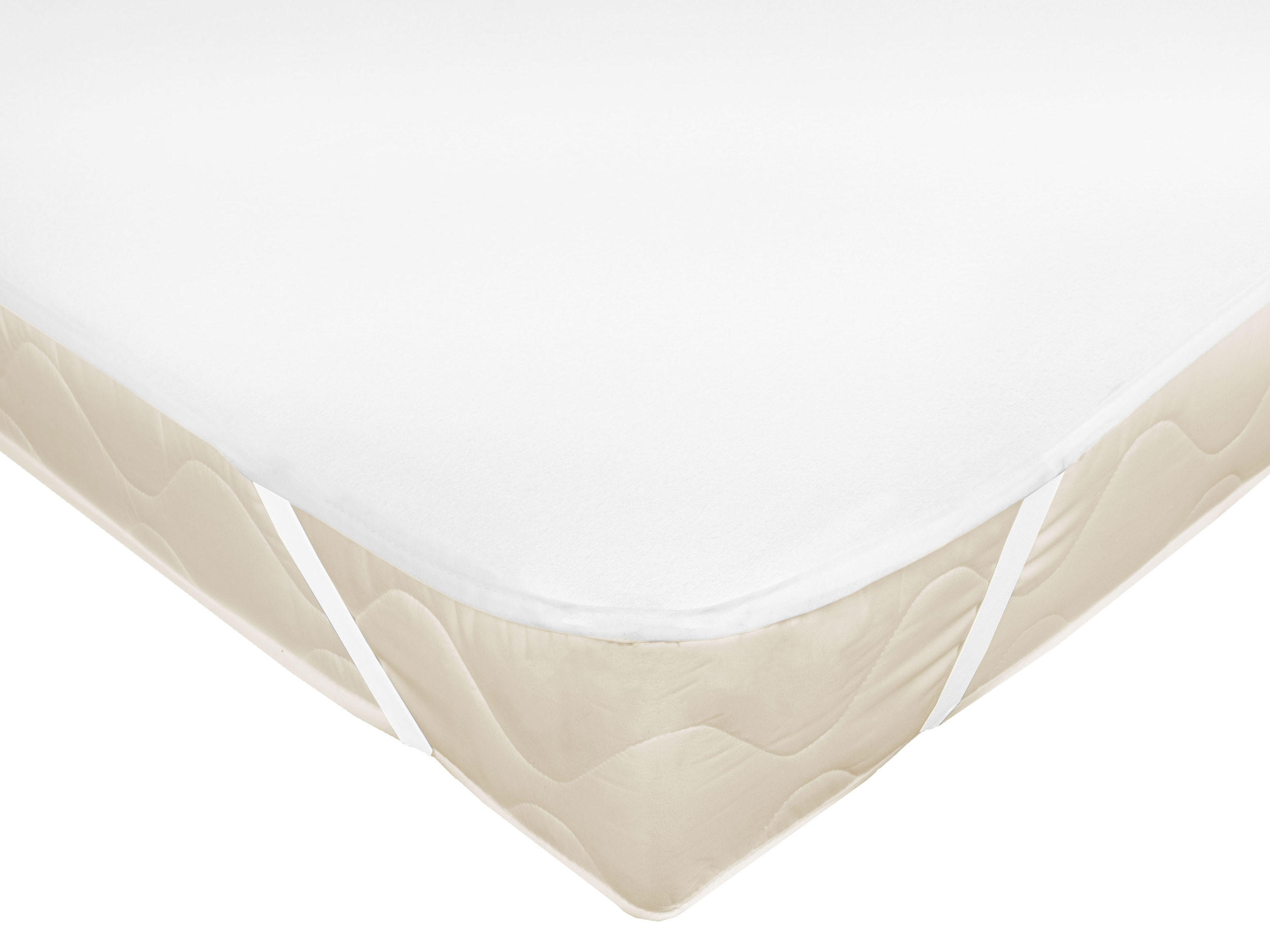 MATRATZENAUFLAGE, 180x200 cm, 75% Baumwolle, 25% Polyester, Weiß - Weiß, Textil (180/200cm) - Zollner