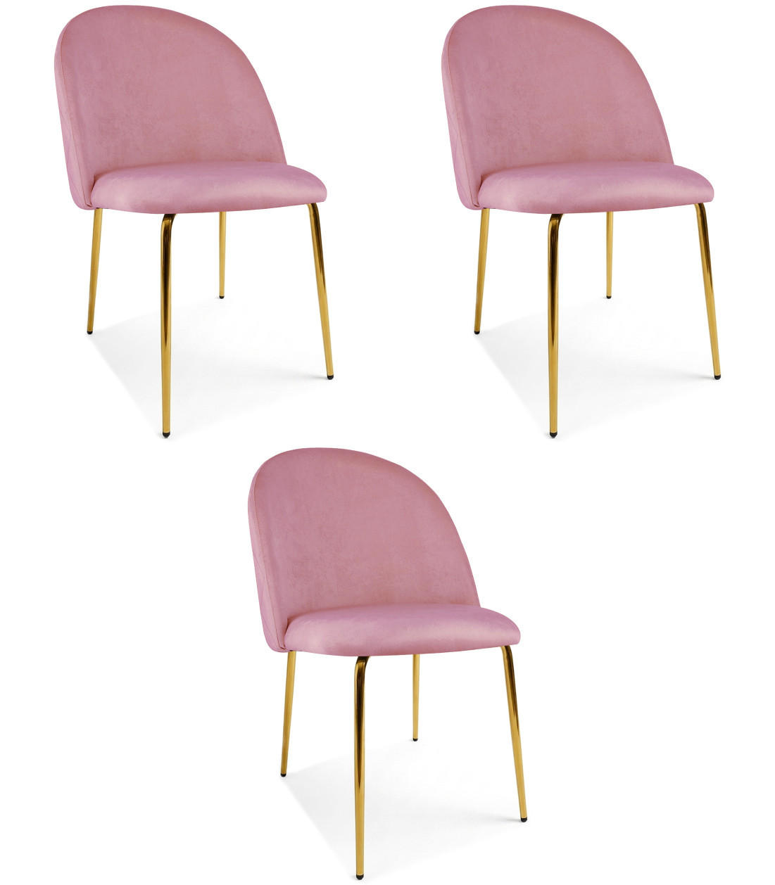 XXXLutz Stuhl Hellrosa 49x52x55 cm