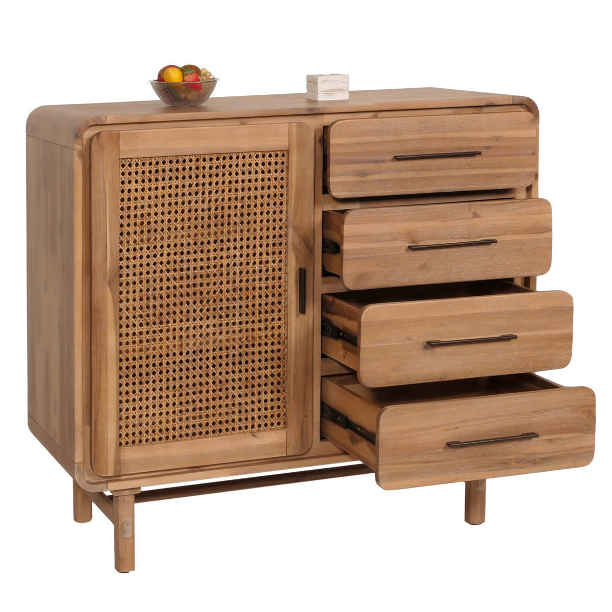 KOMMODE Braun - Braun, Holz (109/101/45cm) - MCW