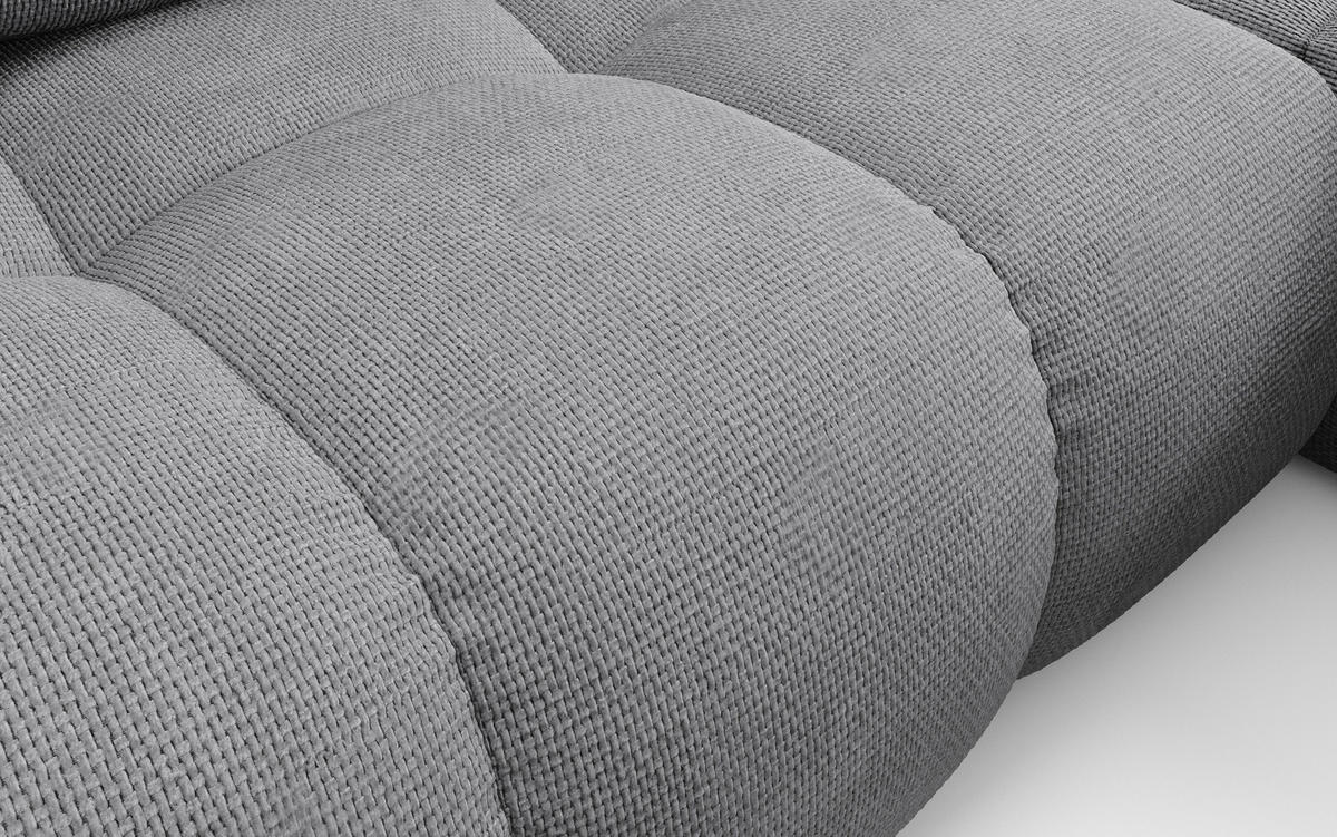 ECKSOFA DUCA R-S Grau Chenille mit Schlaffunktion - Grau, Holz (266.5/266.5cm) - MASSENO