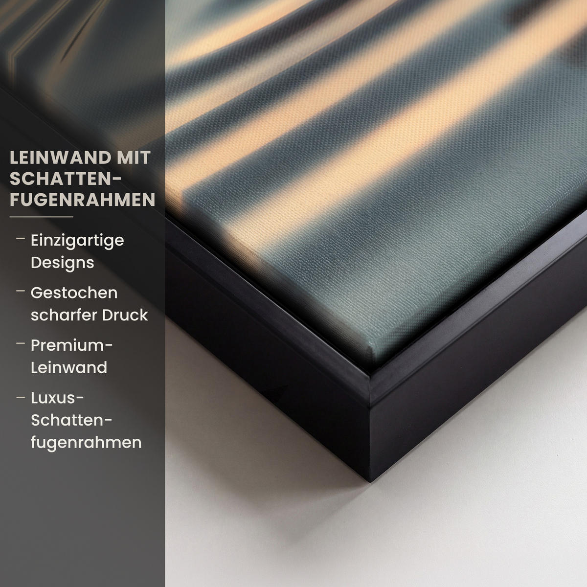 LEINWAND Bilder mit Rahmen - Herz - Wasser - Sonnenuntergang - Natur - Zen - 50x70 - Bernsteinfarben, Textil (50/70cm) - MuchoWow