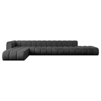 ECKSOFA modulares Sofa Zuvon-L3 - 478x177x70 cm Schwarz - Schwarz, Holzwerkstoff/Textil (478/177cm) - ALTDECOR