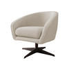 SESSEL Roma BX - Creme/Schwarz, Holz/Textil (80/75/80cm) - MIRJAN24