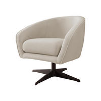 SESSEL Roma BX - Creme/Schwarz, Holz/Textil (80/75/80cm) - MIRJAN24