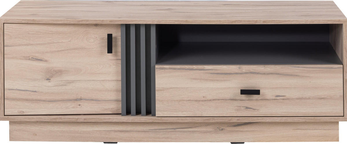 LOWBOARD PUNTO 125/45/40 cm, Eichefarben - Eichefarben, Holzwerkstoff (125/45/40cm) - MASSENO